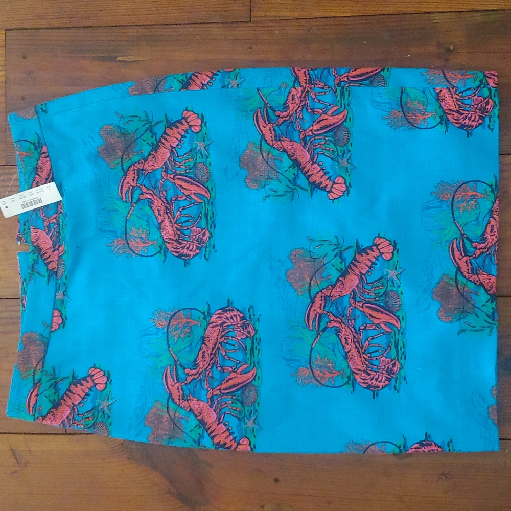 🦞 J Crew size 6 Lobster print pencil skirt NWT🦞